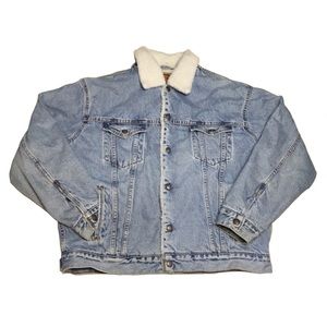 Vintage Levi’s Jean Jacket Mens Large Fur Lined